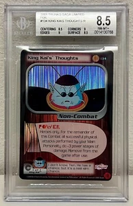 1x DBZ CCG KING KAI'S THOUGHTS 134 HOLO FOIL RARO BAÚLES LIMITADOS SAGA BGS 8,5 - Imagen 1 de 1