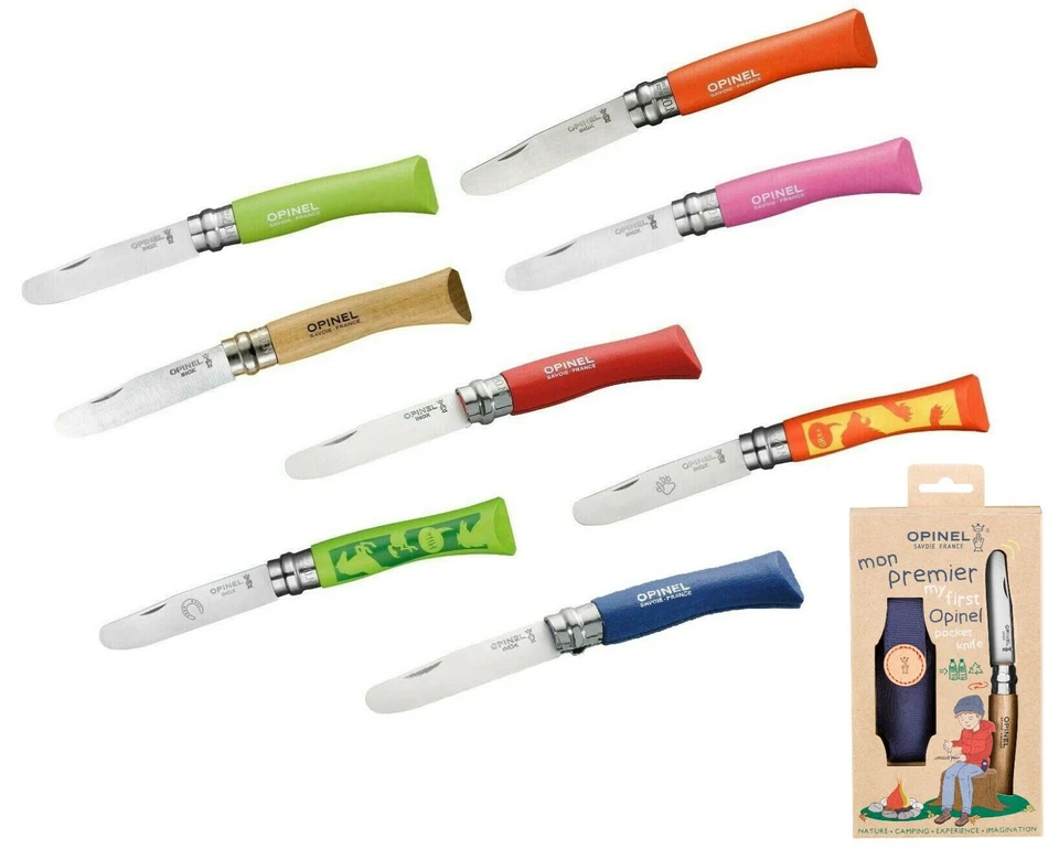 Opinel No 07 Kindermesser Schnitzmesser rostfrei Buchenholz Klappmesser  - Bild 1 von 1