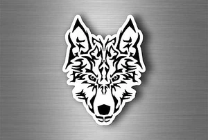 Sticker car motorcycle helmet vinyl biker wolf oracal vinyl laptop r4 - Foto 1 di 1