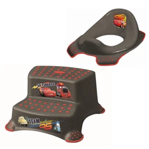 2er Set Z Disney Cars metallic WC Aufsatz + Hocker zweistufig Toilettentrainer - Bild 1 von 7