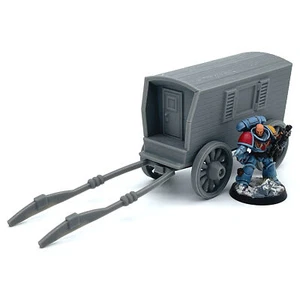 Mesa medieval Stage Coach Carriage Market Trader 28 mm mazmorras Wargaming D&D - Imagen 1 de 5
