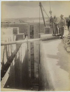 Aswan Dam Construction Egypt - Photo c1900 - Picture 1 of 1
