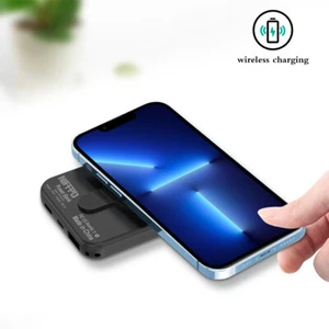 900000mAh Wireless Power Bank UltraThin Portable External Battery Backup Charger - Picture 1 of 44