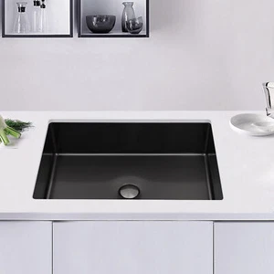 Bathroom Sink Single Bowl Undermount Bathroom Wash Sink Rectangular Sink 23L - Picture 1 of 19