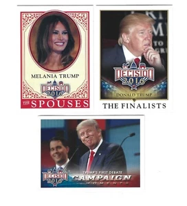 2016 DECESION TRUMP FAMILIE KARTE LOT VON 3 PRÄSIDENT USA GESCHICHTE PACK FRISCH - Bild 1 von 2