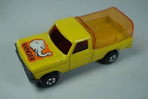 Vintage Matchbox Rolamatics No57 Wildlife Ranger Truck Yellow Rare Amber Canopy - Picture 1 of 6