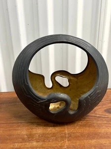 Vintage Pflanzkorb aus Metall in Schwanenform - Bild 1 von 10