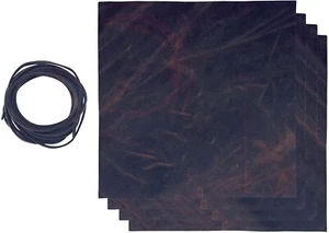 ELW 9-10 oz(3.6-4mm) Full Grain Leather Craft Sets with Cord Braiding String 36” - Picture 1 of 12