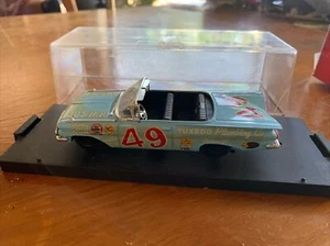 1959 Chevrolet Impala Convertible 1:43 Die-Cast #49 Bob Welborn TUXEDO PLUMBING - Picture 1 of 9