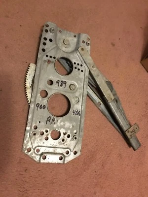 1989 Classic Saab 900 Turbo 4 Door Sedan Right Rear Window Regulator - Image 1 of 4