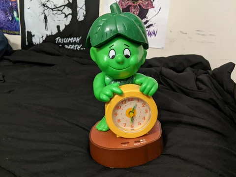 80s Jolly Green Little Sprout Talking Alarm Clock (CLOCK WORKS, ALARM DOESN'T) Cover