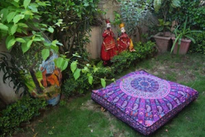 Large Mandala Floor Pillow Decor Gypsy Meditation Pillow Throw Dog Bed Cover 35" - Picture 1 of 2