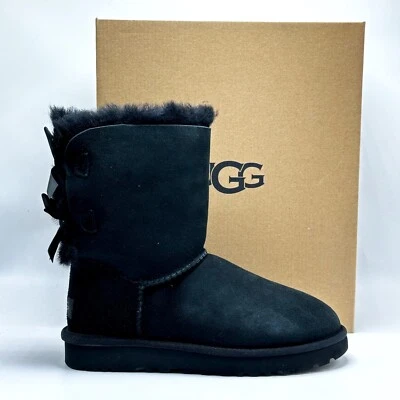 *NEW* WOMEN UGG Classic Bailey Bow II Boot Black (1016225 BLK) 👍 - Image 1 of 4