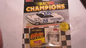 RACING CHAMPIONS STOCK CAR CON CARTONCINO E SUPPORTO,#49 G.C. SPENCER FORD FASTBACK - Foto 1 di 3