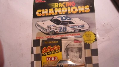 RACING CHAMPIONS STOCK CAR Con Carta E Supporto, #49 G.C. SPENCER FORD FASTBACK - Immagine 1 di 3