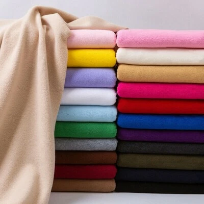 Polar Fleece Sherpa Fabric Upholstery Lambskin Warmer Blankets Doll Making White - Image 1 of 4