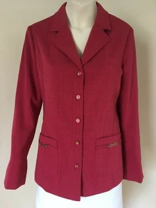 ¡¡ENCANTADOR!! ¡¡NUEVO CON ETIQUETAS!! Chaqueta Color Rosa/Rojizo/Rosa Completamente Forrada, de Oscar B - Talla 10 - Imagen 1 de 5