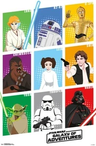 Trends International Wall Poster - Star Wars - Galaxy Grid - 22.375'' x 34'' - Picture 1 of 2