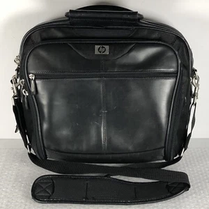 HP Laptop Leather Bag Executive Briefcase Shoulder Strap Carry 15” X 16” - Picture 1 of 19