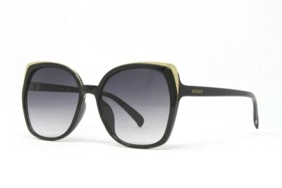 Gafas de sol Guess para mujer de gran tamaño GF0380S color 01B negro dorado talla 55 mm nuevas con etiquetas Foto 1 de 4
