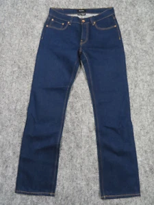 Brixton Jeans Herren 32x32 Blau Reserve Button Fly Straight Dark Wash Denim Hose - Bild 1 von 11