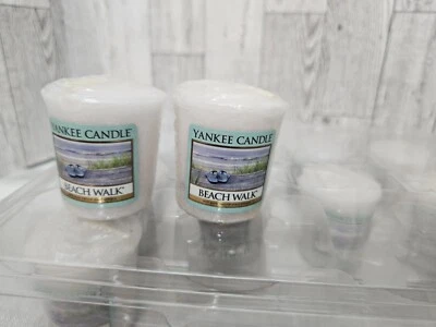 Yankee Candle Votives cera derrete praia caminhada conjunto de 12, 1,75 oz lacrado - Imagem 1 de 4
