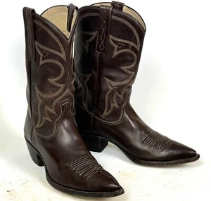 Botas de Vaquero Clásicas Marrón - Mujer Talla 8.5M - Marrón con Punteras X, ¡Bonitas! - Imagen 1 de 15