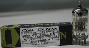 CV455 ECC81 Ediswan NOS NIB O getter made in England Amplitrex tested - Picture 1 of 11