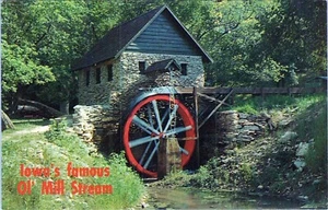Postal Ol' Mill Stream McGregor Iowa P79078 sin publicar - Imagen 1 de 2