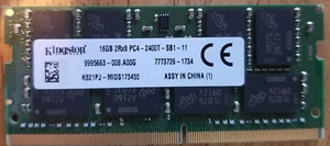 Kingston 16GB DDR4 2400MHz PC4-19200 Laptop RAM Memory 9995663-008.A00G - Picture 1 of 2