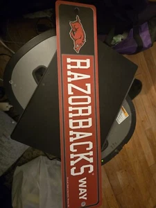 Wincraft NCAA Arkansas Razorbacks Way Street Sign 3.75x19 Inches. New - Picture 1 of 4