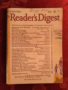 Reader's Digest January 1945 Frank Sinatra Henry James Forman Kudzu Jerome Beatt - Picture 1 of 1
