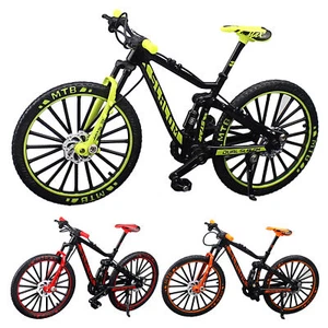 Miniature Alloy Foldable Bicycle Toy Finger Bike Model Gift Desktop Decoration - Picture 1 of 9