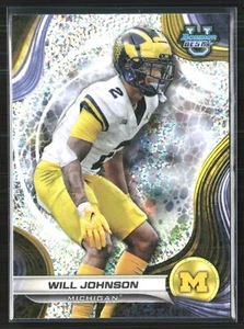 2024 Bowman Best University WILL JOHNSON SPECKLE SP - Picture 1 of 2