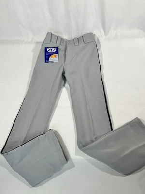 Mizuno Baseball Softball Pants Youth L Large Performance Plus Padding Grey/Navy - Image 1 of 4