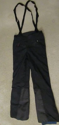 Patagonia Snow Pants Mens 34 Black Ski Snowboard Mesh Lined Suspenders Side Zip - Image 1 of 4