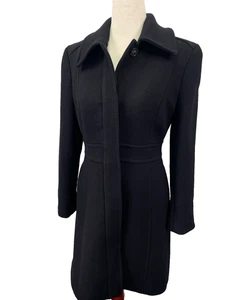 J Crew Mantel Damen 8 zierlich Wolle italienisch Doppeltuch Peacoat lang Chirurgen Manschette - Bild 1 von 23