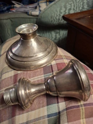 sterling silver candlestick holder vintage - Image 1 of 4