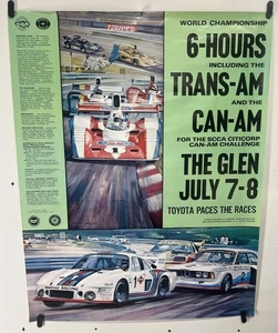 Original Mint Vintage 1979 Watkins Glen Poster Can Am Trans Am Race Turner - Bild 1 von 6