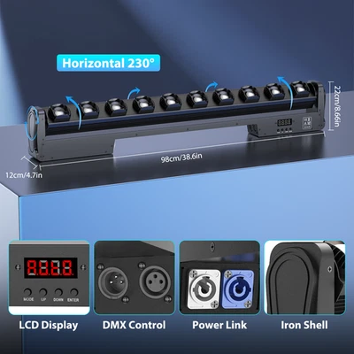10x35W DMX Control RGBW Bar Light With DMX Sync For Wedding Stage Events - Image 1 of 4