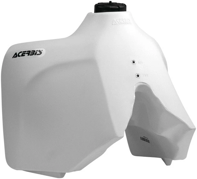 Acerbis Kraftstofftank In Weiß (2140650002) – Aus Stoßfestem Polyurethan, Inkl. Deckel & Montageset Für Motorräder
