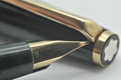 Pluma Estilográfica Montblanc 320 De Colección 14K Plumín Medio Verde Excelente+ W10006 Foto 1 de 4
