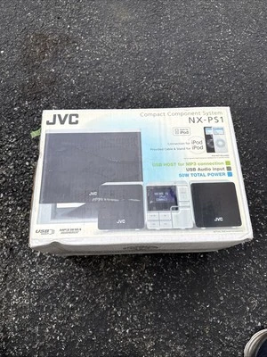 JVC NX-PS1 Compact MP3 50Watt iPod Dock Brand New - Image 1 of 4