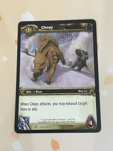Juego de cartas coleccionables World of Warcaft, Chops, Through the Dark Portal 32/319, LP - Imagen 1 de 1