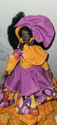 Handmade African Caribbean Cultural Barbie Doll OOAK - Image 1 of 4
