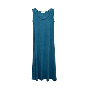 Peruvian Connection Maxikleid Tank Blau Baumwolle Beachy Boho Cruise Größe Small - Bild 1 von 8