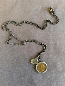 Vintage australische Münze 1988 One Pence Queen Elizabeth Medaillon Halskette 23 Zoll - Bild 1 von 4