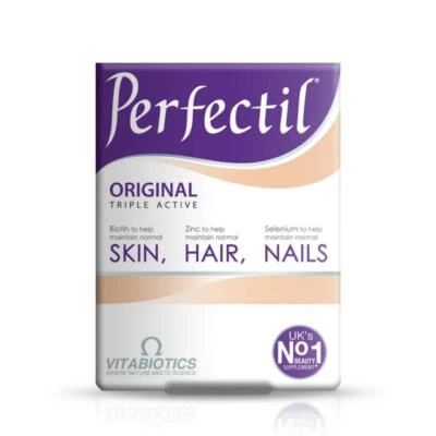 Vitabiotics Perfectil Original Triple Activo para Piel, Cabello y Uñas - 90 Comprimidos Foto 1 de 3