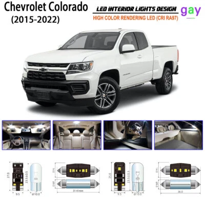 Bulbs White LED Interior Light Kit For Chevrolet Colorado 2015-2022 Replacement  - Image 1 of 4