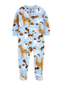 Child Of Mine Toddler Boys Puppy Dogs Blanket Sleeper Pajamas Size 12 m 4 5T NWT - Picture 1 of 1